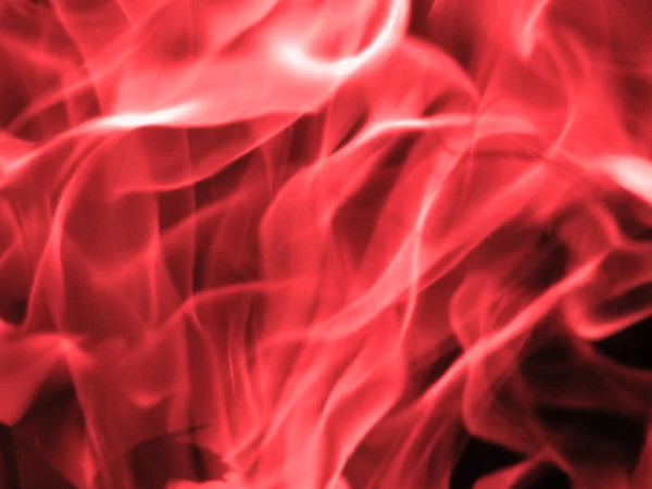 Flame isolated on black, background — Stock Photo, Image