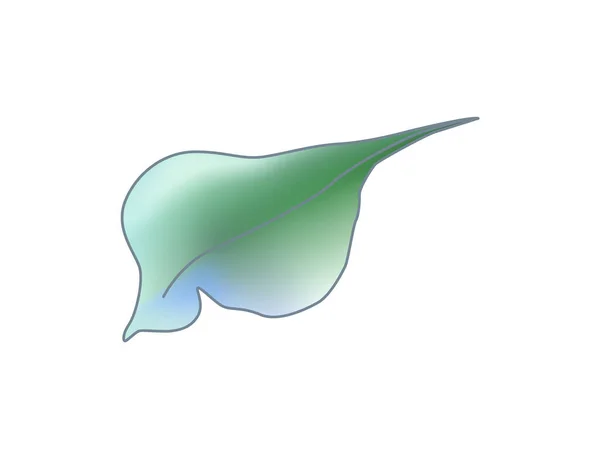 Bladklöver. Grön vektor gravyr illustration — Stock vektor