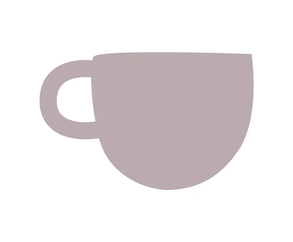 Кофейная Чашка Иконка Чашки Горячего Кофе Векторная Иллюстрация — стоковый вектор