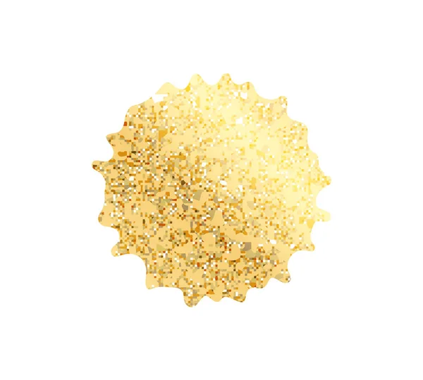 金のアクリル絵具 金色の輝きの質感 デザイン要素 ベクターイラスト — ストックベクタ