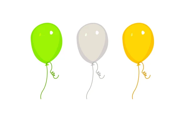 Globo Estilo Dibujos Animados Montón Globos Para Cumpleaños Fiesta Balón — Vector de stock