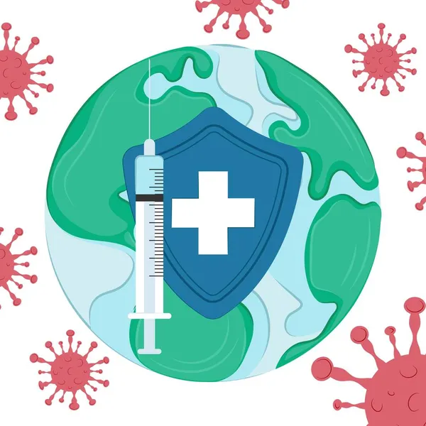 Dünya çapında covid-19 'a karşı aşı. Aşı iğnesiyle salgınla savaş. Dünyanın dört bir yanından gelen insanları ayıklamak. Dokunulmazlık kampanyası. Dünya çapındaki salgınla savaşmak.