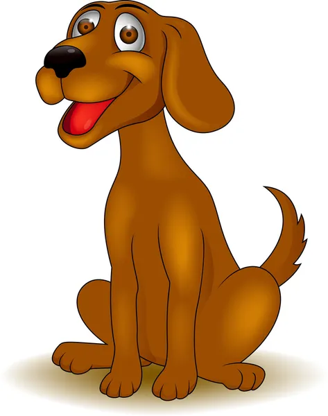 Perro sonriente — Vector de stock