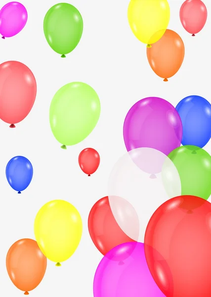 Kleurrijke ballon achtergrond — Stockvector