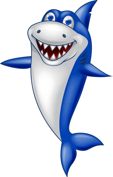 행복 한 상어 — 스톡 벡터
