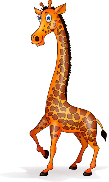 Žirafa kreslený — Stockový vektor