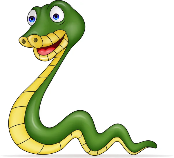 Funny snake cartoon — Stock Vector