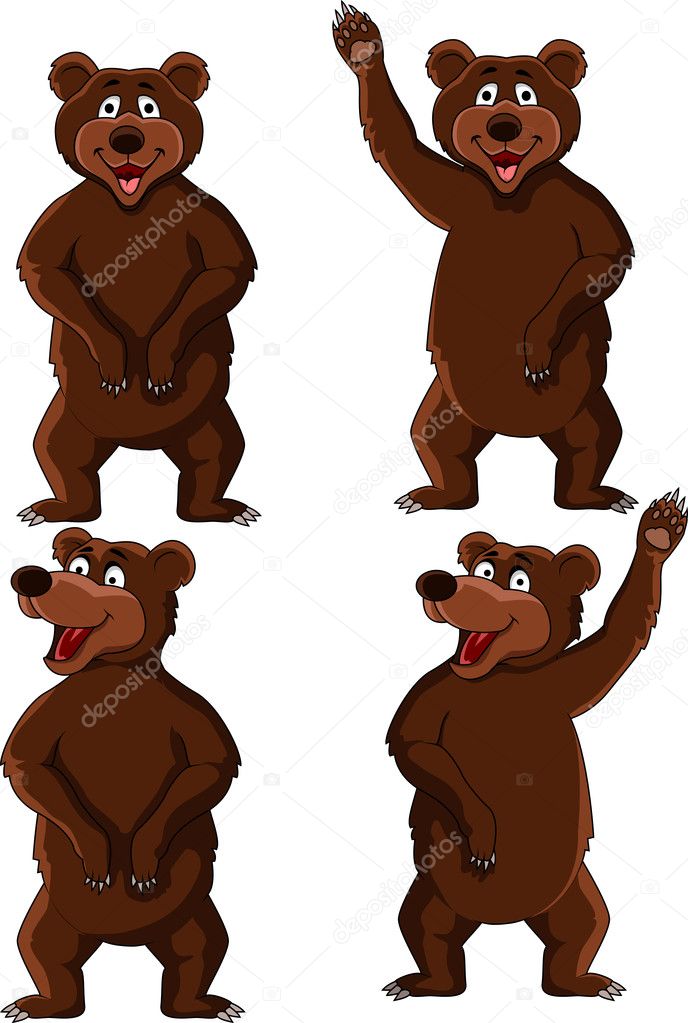 Brown bear cartoon