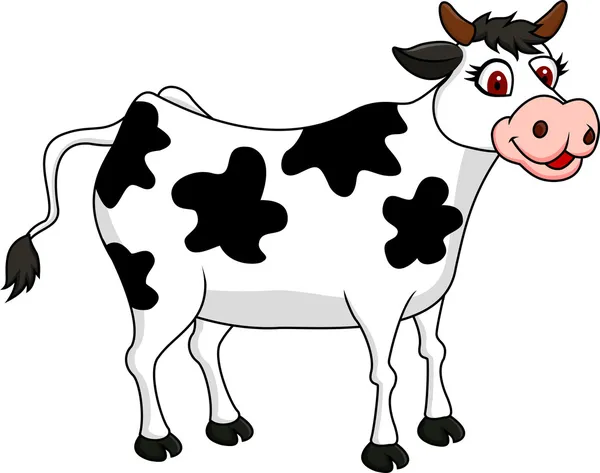 Caricatura de vaca — Vector de stock