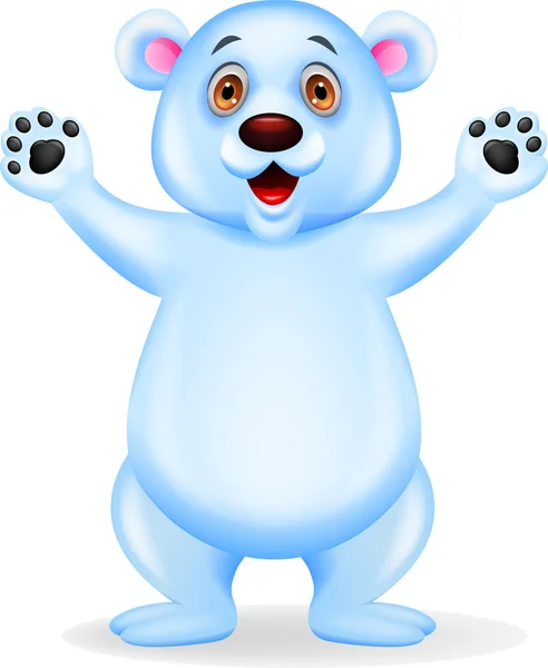 Lední medvěd kreslený — Stockový vektor