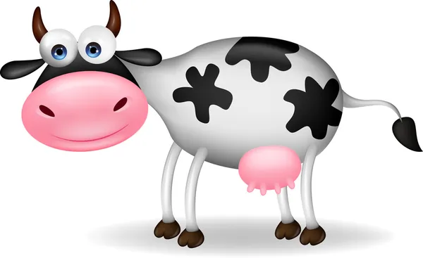 Caricatura de vaca — Vector de stock