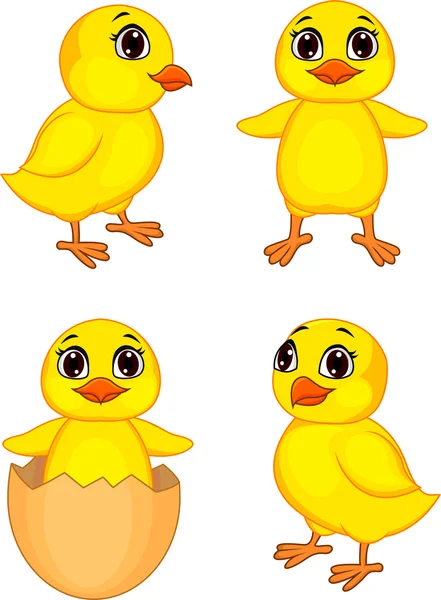 Funny duck cartoon — Stock Vector