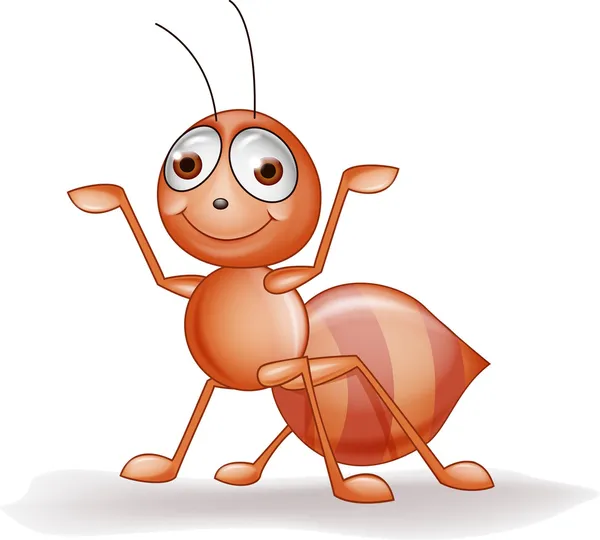 Mravenec kreslený — Stockový vektor
