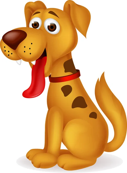 Смішна собака мультфільм — стоковий вектор