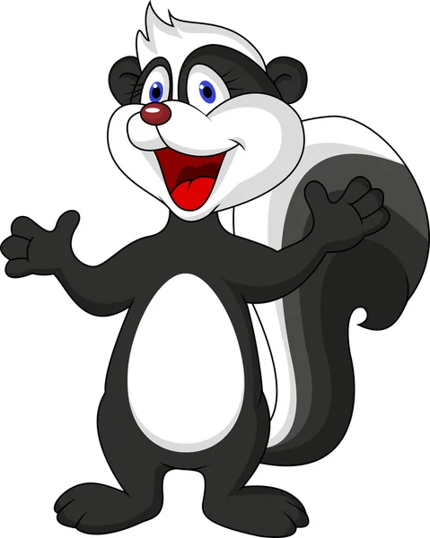 Skunk dibujos animados — Vector de stock