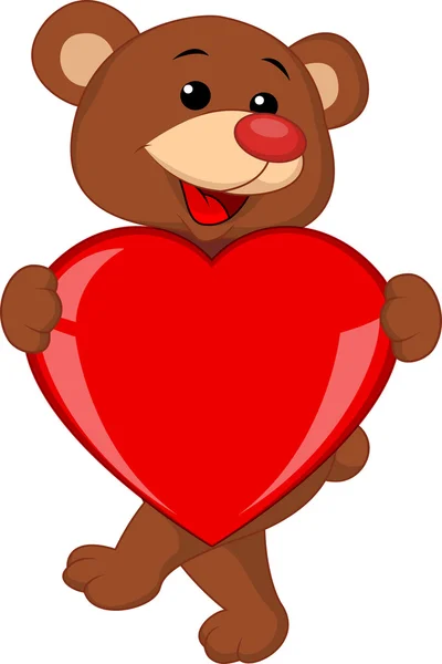 Αρκουδάκι με αγάπη — Διανυσματικό Αρχείο