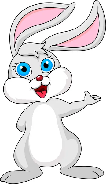 Conejo de Pascua thumb-up — Vector de stock