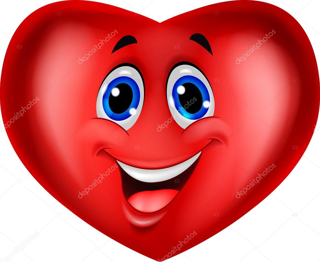 Red heart cartoon