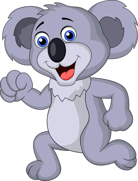 Cute koala cartoon uitgevoerd — Stockvector