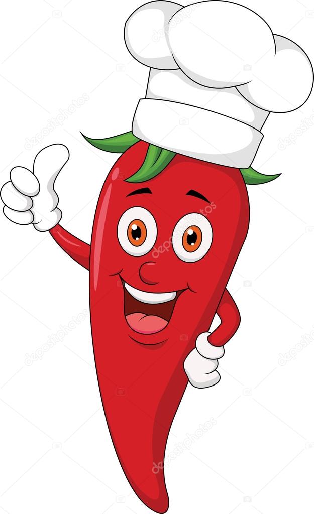 Chef chili cartoon with thumb up Stock Vector Image by ©tigatelu #23055798