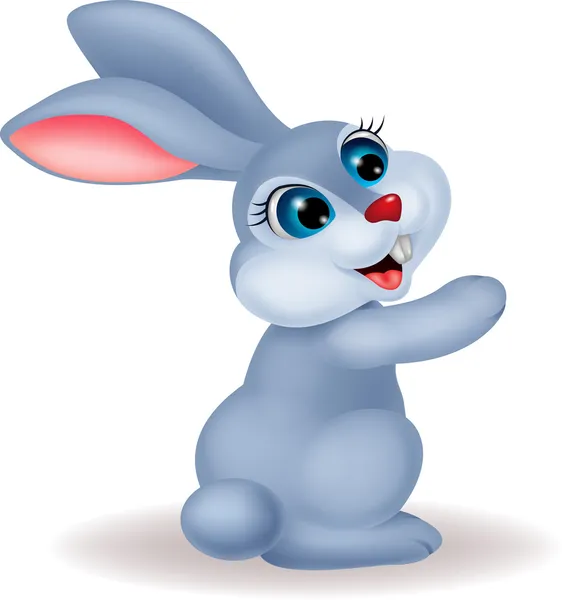 귀여운 토끼 만화 — 스톡 벡터