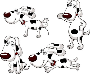 sevimli köpek çizgi film koleksiyonu
