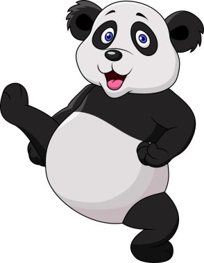 Şirin Panda dövüş sanatları yapıyor.