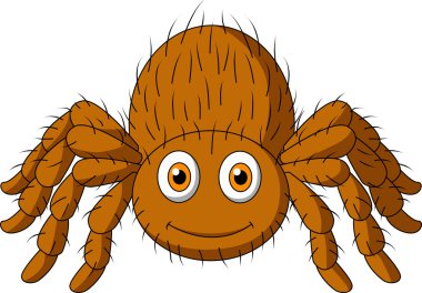 şirin tarantula örümceği karikatür