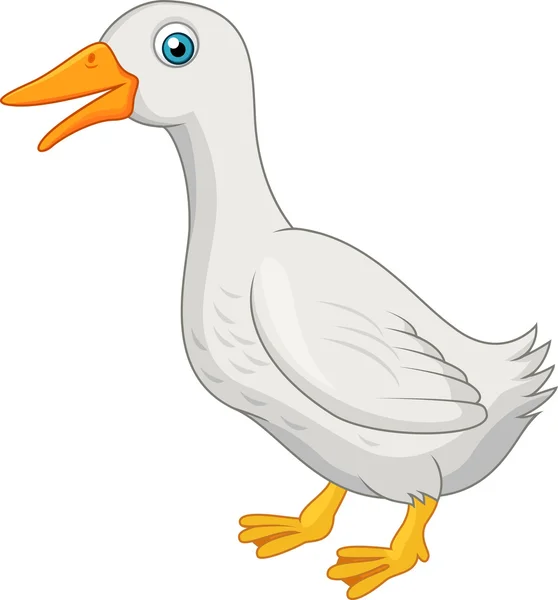 Mignon dessin animé de canard — Image vectorielle