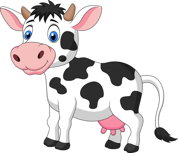 Kreslený krávy stojící — Stockový vektor