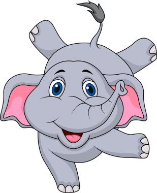 sevimli fil çizgi film sirk