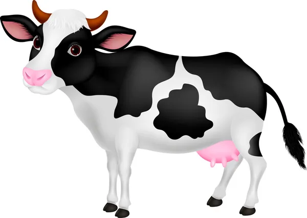 可爱的奶牛卡通片 — 图库矢量图片