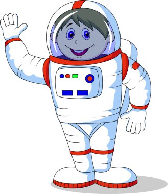 astronot karikatür
