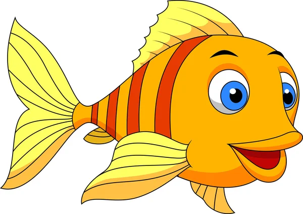 Cute fish cartoon — Stock Vector