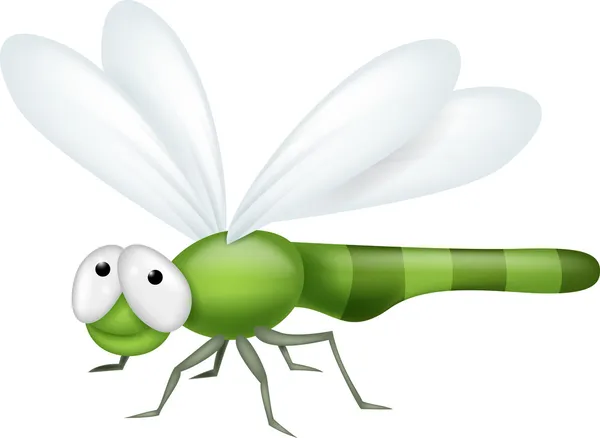 Dragonfly dibujos animados — Vector de stock