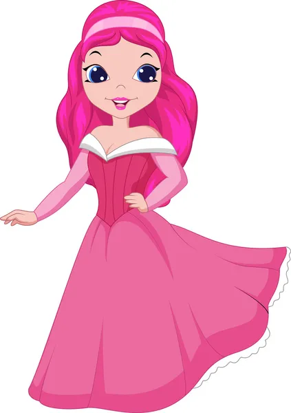 Illustration av fairytale prinsessa — Stock vektor