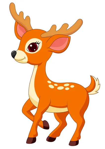 Cartoon deer Vector Art Stock Images | Depositphotos