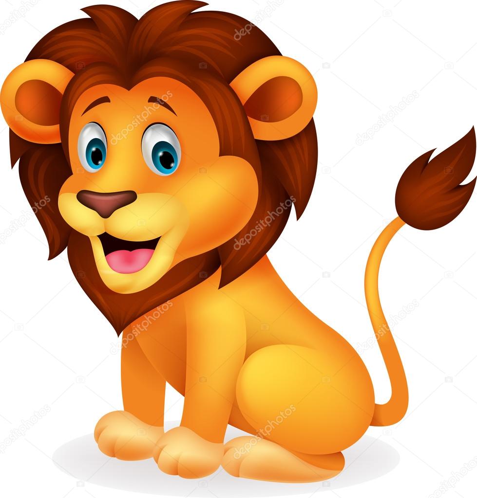 Cute lion cartoon