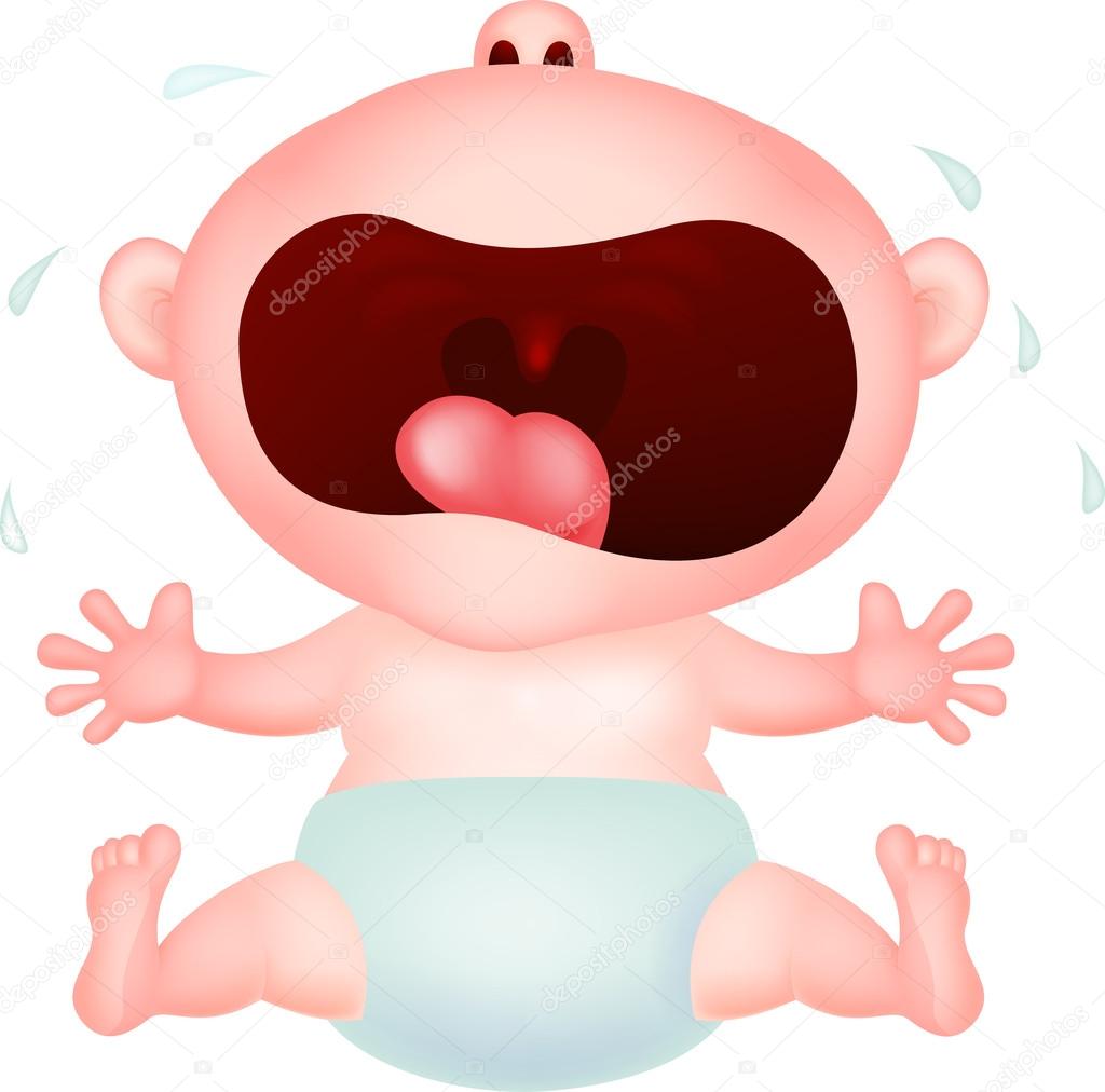 Baby cartoon crying Stock Vector Image by ©tigatelu #25421333