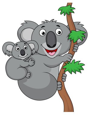 Anne ve bebek koala