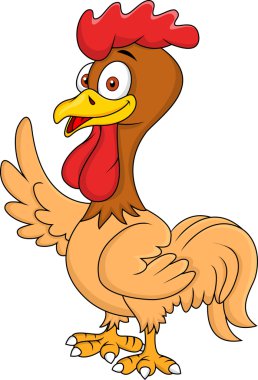 horoz karikatür sallayarak