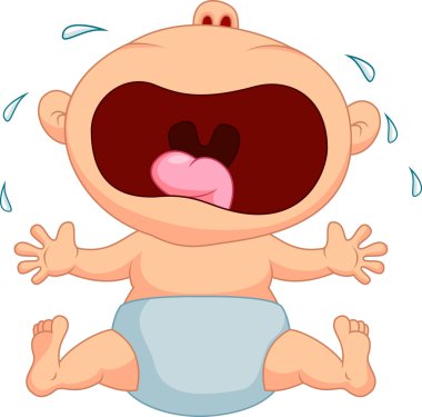 Baby crying clipart