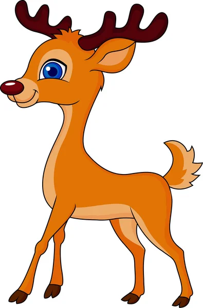 Cute deer cartoon — Stock Vector