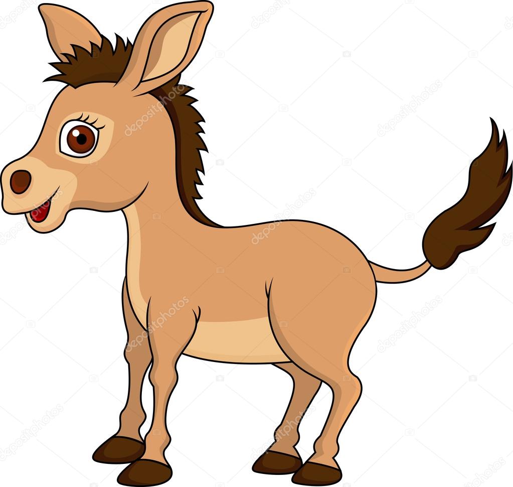 Cute donkey cartoon Stock Vector Image by ©tigatelu #27366763