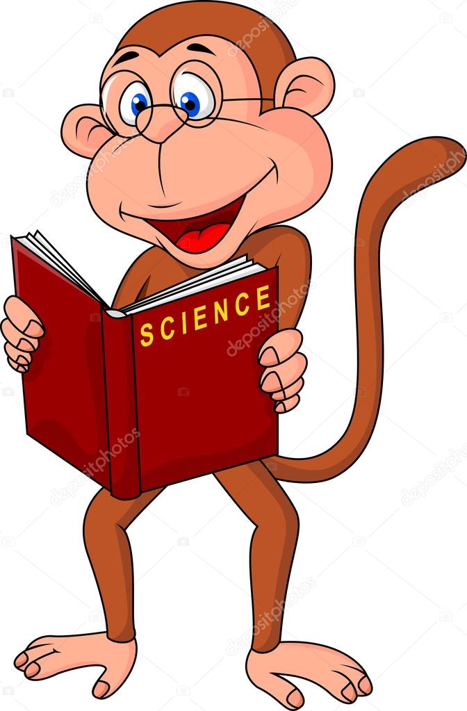 Smart monkey cartoon Stock Vector Image by ©tigatelu #27367219