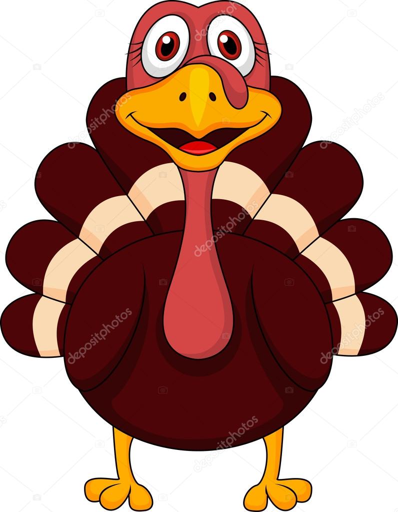 Cute turkey cartoon