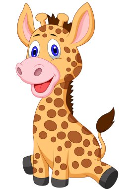 Şirin Bebek zürafa karikatür