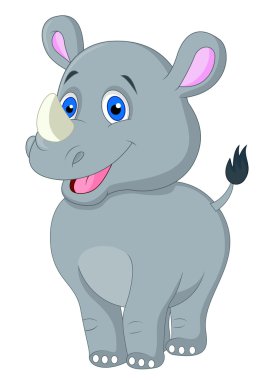 Şirin Bebek gergedan karikatür