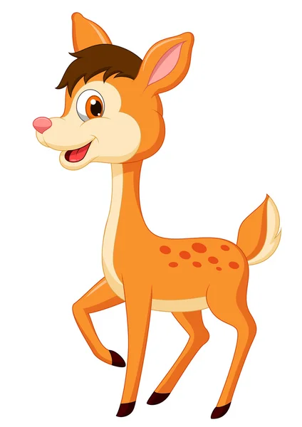 Cute deer cartoon — Stock Vector