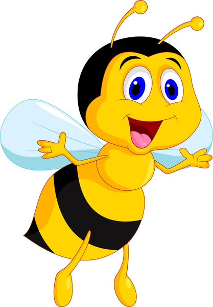Cute bee cartoon